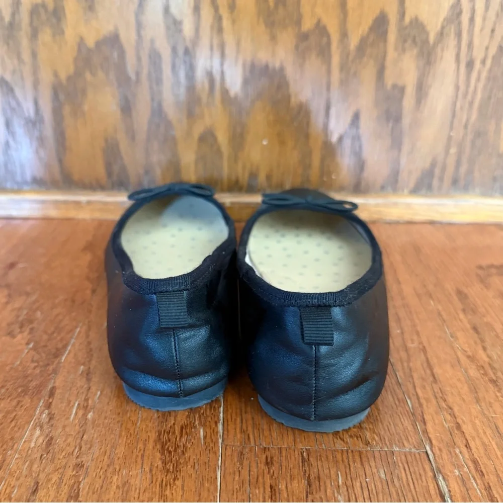 Cat & Jack Black Ballet-Style Flats with Bow Accent